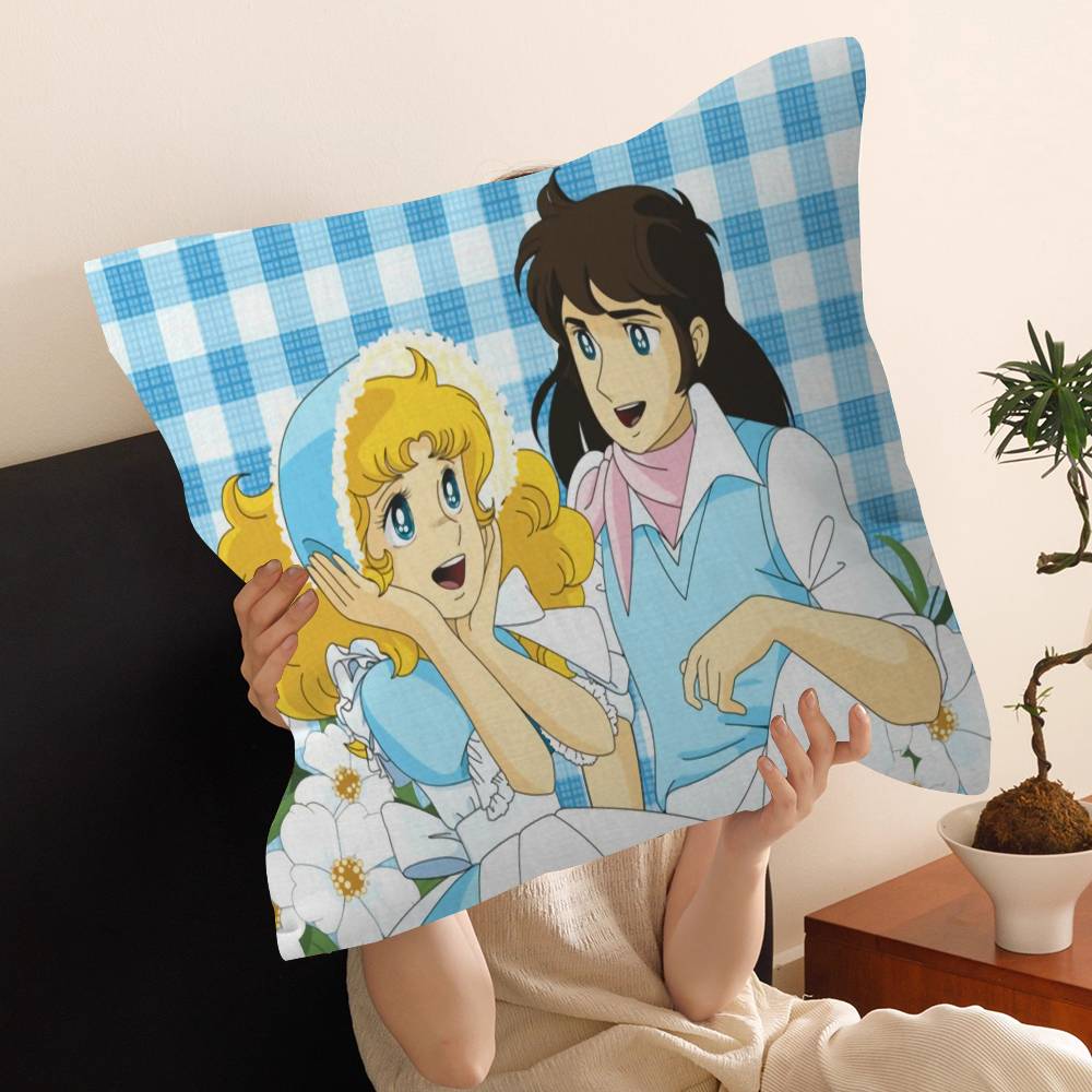 Cartoon Anime womens Candy Sweet pillow cover sofa cushion cover home room decoration children gift