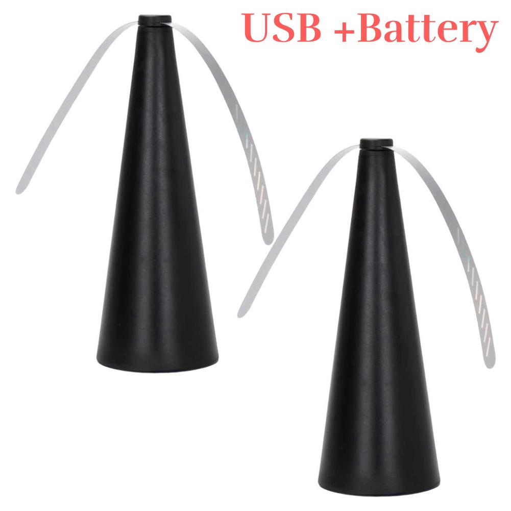 Fly Repeller Table Fan USB Or AA Battery Powered Fly Mosquito Repeller Fan Portable Pest Control for Indoor Outdoor Picnic Party