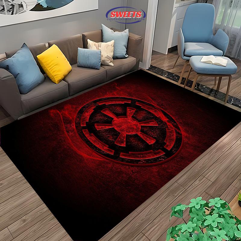 Next Day Shipping Classic L0G0 Printed Carpet,Living Room Bedroom Office Children's Room of Choice,Non-slip Machine Washable Mat