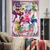 Tokyo Mew Mew Anime Colorful Tapestry Wall Hanging Hippie Flower Wall Carpets Dorm Decor Wall Art Decor