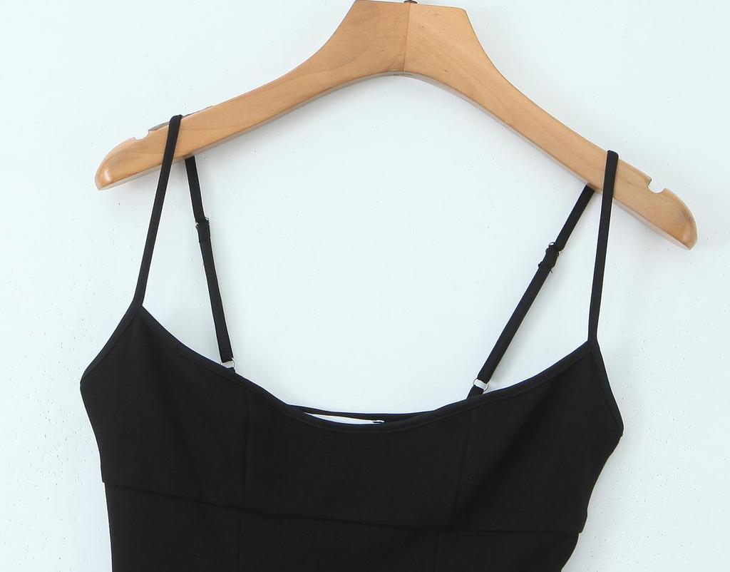 2025 Černo-bílé šaty na šle: Styl královské sestry, Hot Girl Slim Fit, Dlouhé a krátké varianty