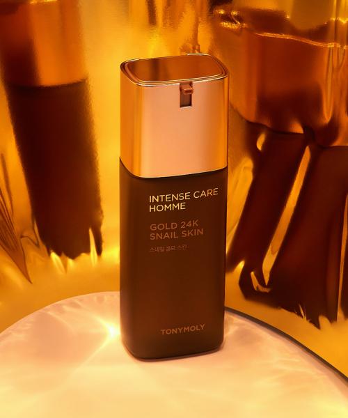 Tonymoly Intense Care Gold 24k Snail Homme Skin FREE