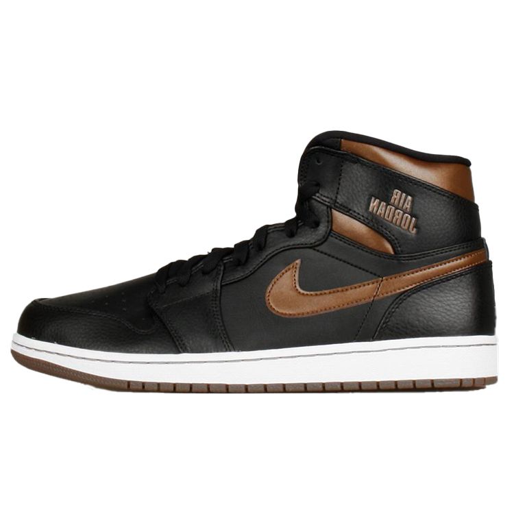 

Мужские кроссовки Air Jordan 1 Retro High Rare Air Black Bronze 332550-015