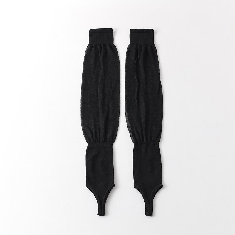

10Pair Knee Socks Cover Women S Socks Summer Thin Stockings Children Miu Calf Socks Y2K Stepping Leg Cover One size fits all чорний