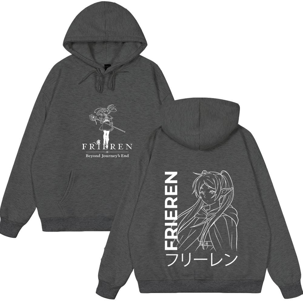 Anime Frieren: Beyond Journey's End Hoodies  Women Clothing Fashion Harajuku Tops Couple Style Wears Winter Fleeece Clothes
