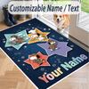 Custom Text Snoopy Peanuts Pattern Floor Rug Soft Indoor Carpet Mat Living Room Bedroom