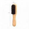 Men's Beard & Hair Styling Brush – Solid Wood Boar Bristle Comb with Beech Wood Handle for Smoothing & Massage