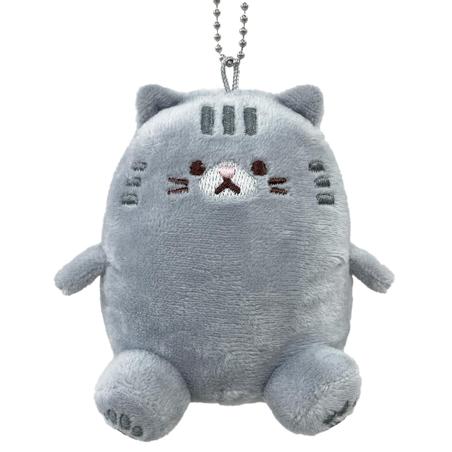 Mochimochi Animal Mascot Keychain Plush Cute Animal Character Bag Charm American Shorthair Delivery Service 100 [Stream] Toy, Fluffy, Gift, Cat,