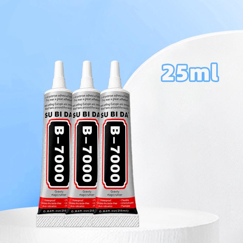 B-7000 Needle Tip Transparent Glue for Phone, Screen Repair, & DIY Jewelry - Strong, Soft Tube Adhesive