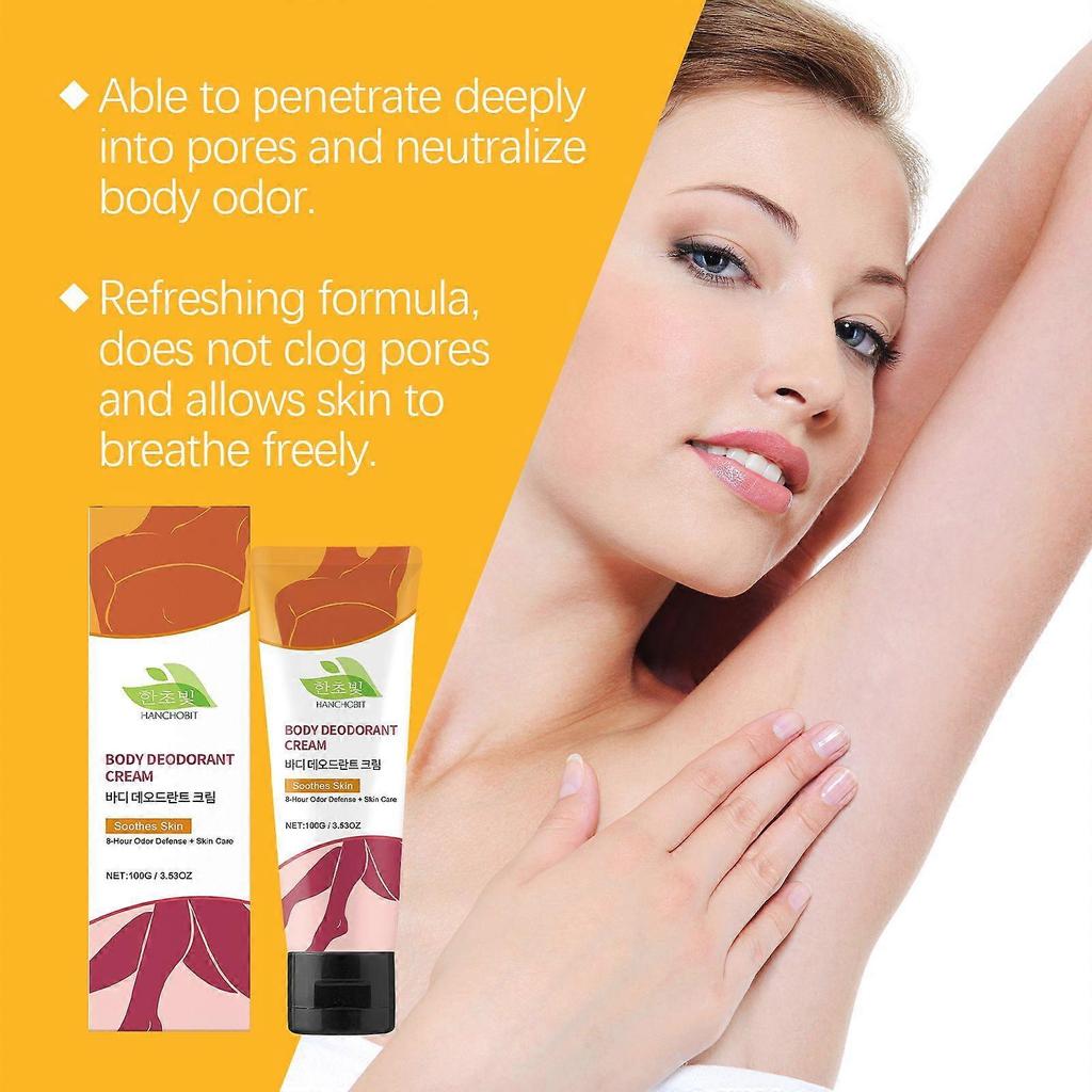 Body Care Cream, Shea Butter Ginger Root, Long-Lasting Freshness, Anti-Sweat, Sensitive Skin ,100g