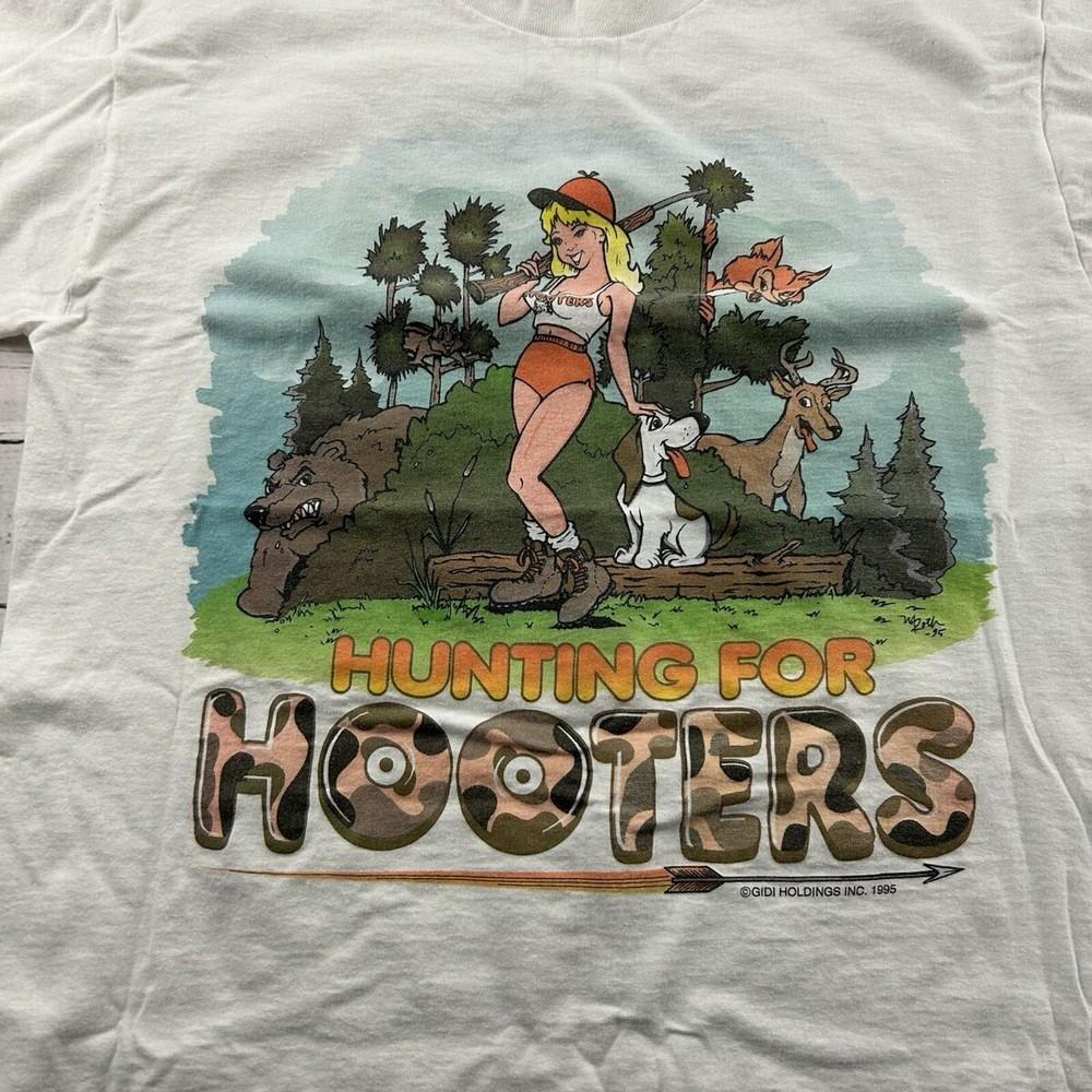 Винтажная футболка Hooters Band Унисекс Концертная S - 5XL MQ252 Унисекс Футболка M