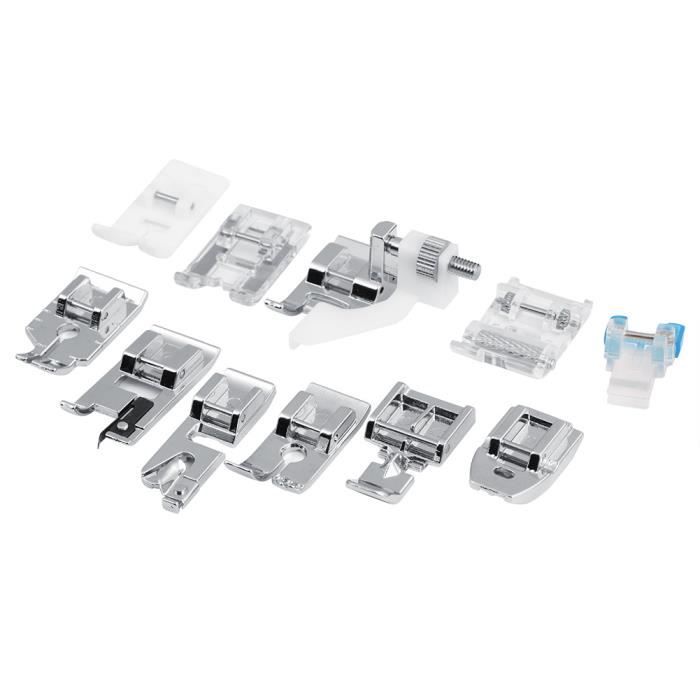 Presser Feet - Brother - HB057 - 11 Pieces - Compatible with Janome and Singer - Durable Metal