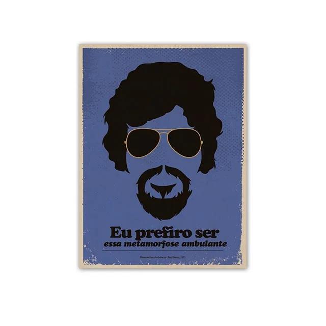 Minimalist Posters by Great Brazilian Artists Classics Brazilian Popular Music Canvas Painting Wall Art Singer Picitures Prints