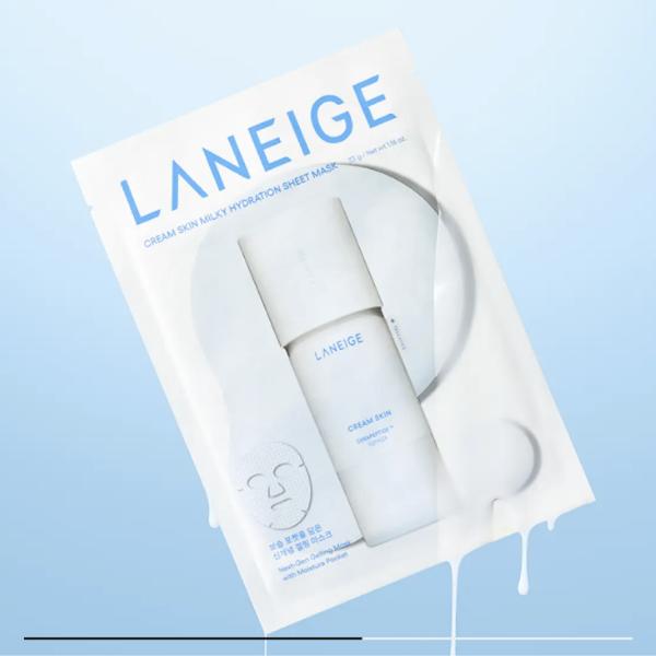 LANEIGE Cream Skin Milky Hydration Sheet Mask Set 33g x 6 Deep Moisture & Soothing Care