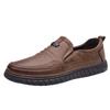 Popular Leather Shoes Men's Business Leisure Autumn New Pedal Shoes Men's Non-slip Breathable Soft Sole Versatile Dad Shoes