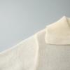 Spring/Summer 2025 Women's Cross-Border Openwork Knit Bubble Sleeve Sweater
