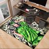 Bi-llie green Artwork Office Rug Chair Mat, Game Carpet, Suitable for Front Door, Bedroom, Living Room, Desk, Holiday Gift