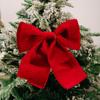 Festive Velvet Ribbon Elegant Velvet Bow Ornament Christmas Party Decorations Handcrafted Christmas Tree Decorations For Indoor