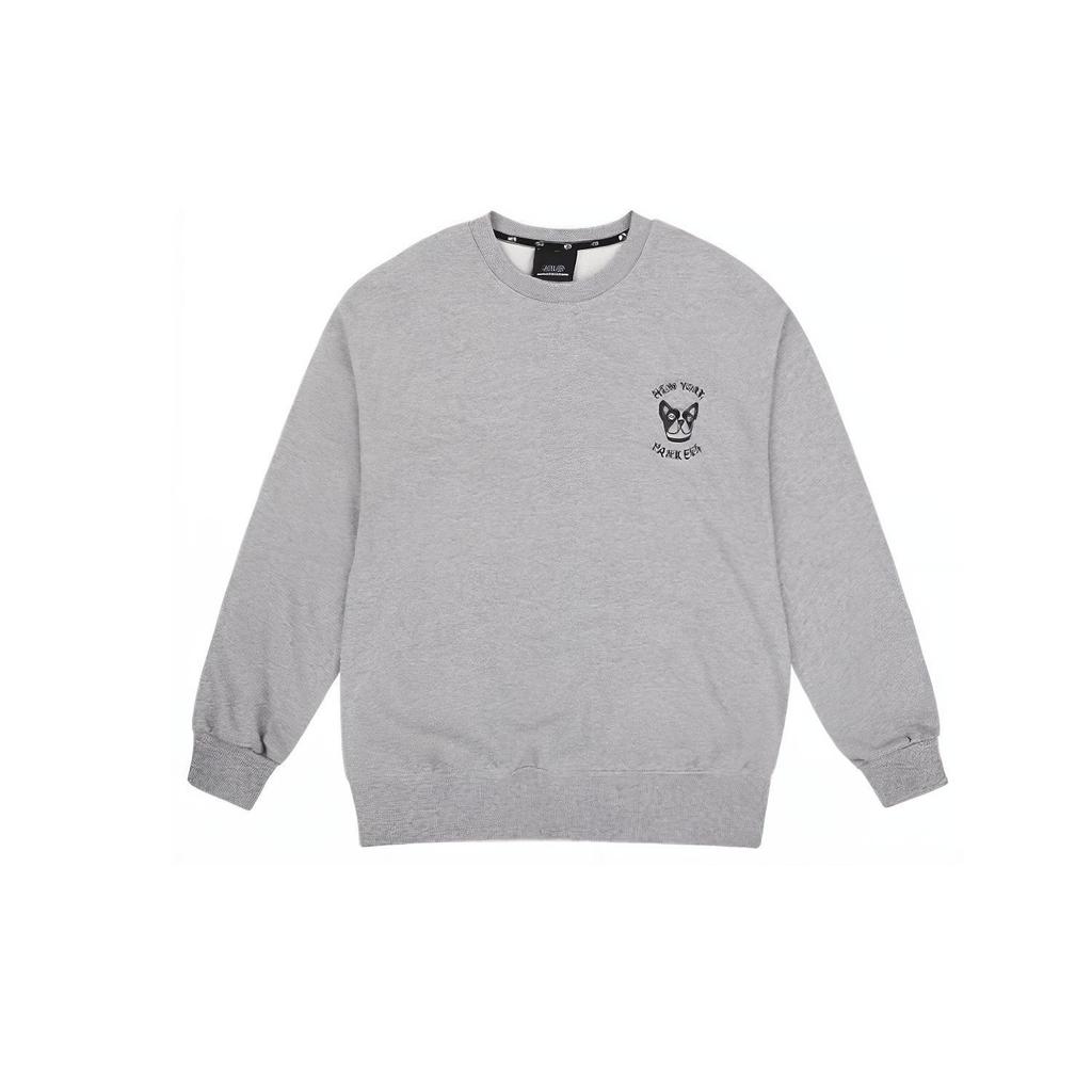 New MLB Sweatshirt Unisex Heather Gray 31MTC2941-50M