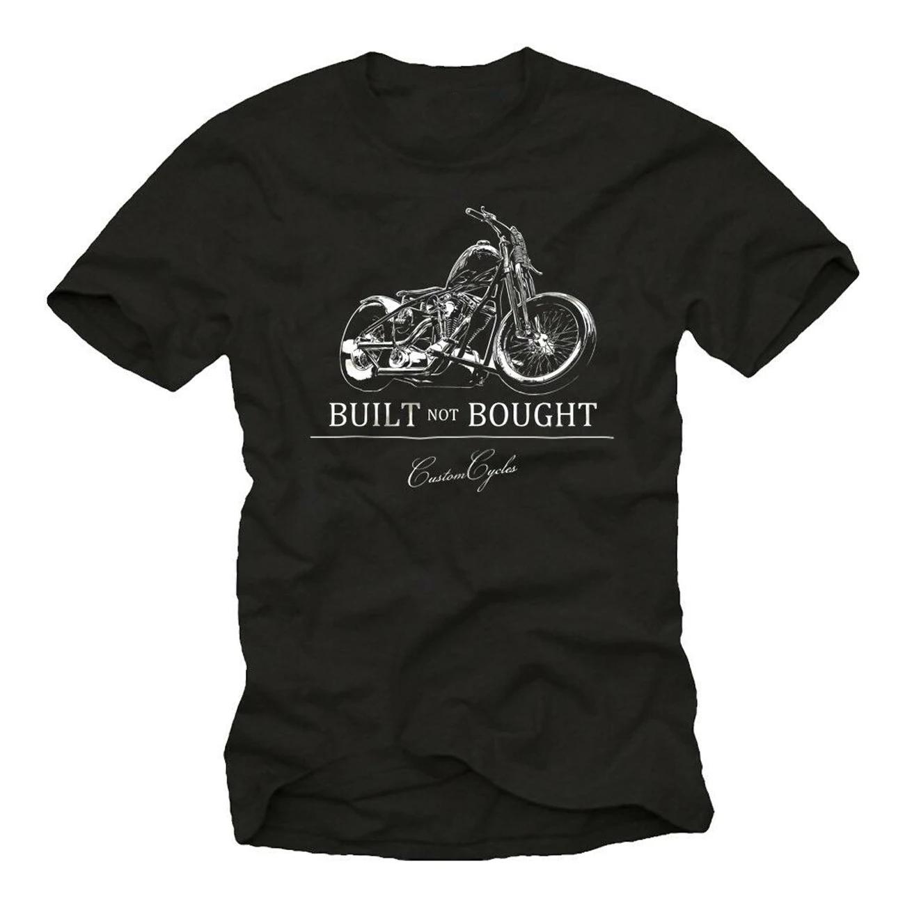 Custom Punk Rock Biker Chopper Rockabilly Motorcycle TShirt 100 Cotton ONeck Short Sleeve Casual Mens Tshirt Size S3XL S