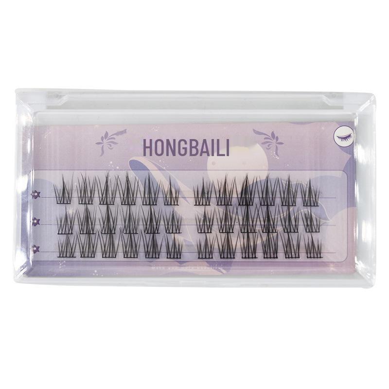 Segmented Cat Elf False Eyelashes: Little Flame Sunflower Style