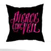 P-Pierce The Veil Music Pillow Case Sofa Living Room Bedroom Headboard Backrest Cushion Square Cushion Nap Time