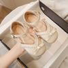 Girls Princess Shoes Cute Bow Pearl Kids Shoes for Girl Soft Soled Baby Girl Wedding Shoe Mary Jane Shoes Zapatos Niña Sapato