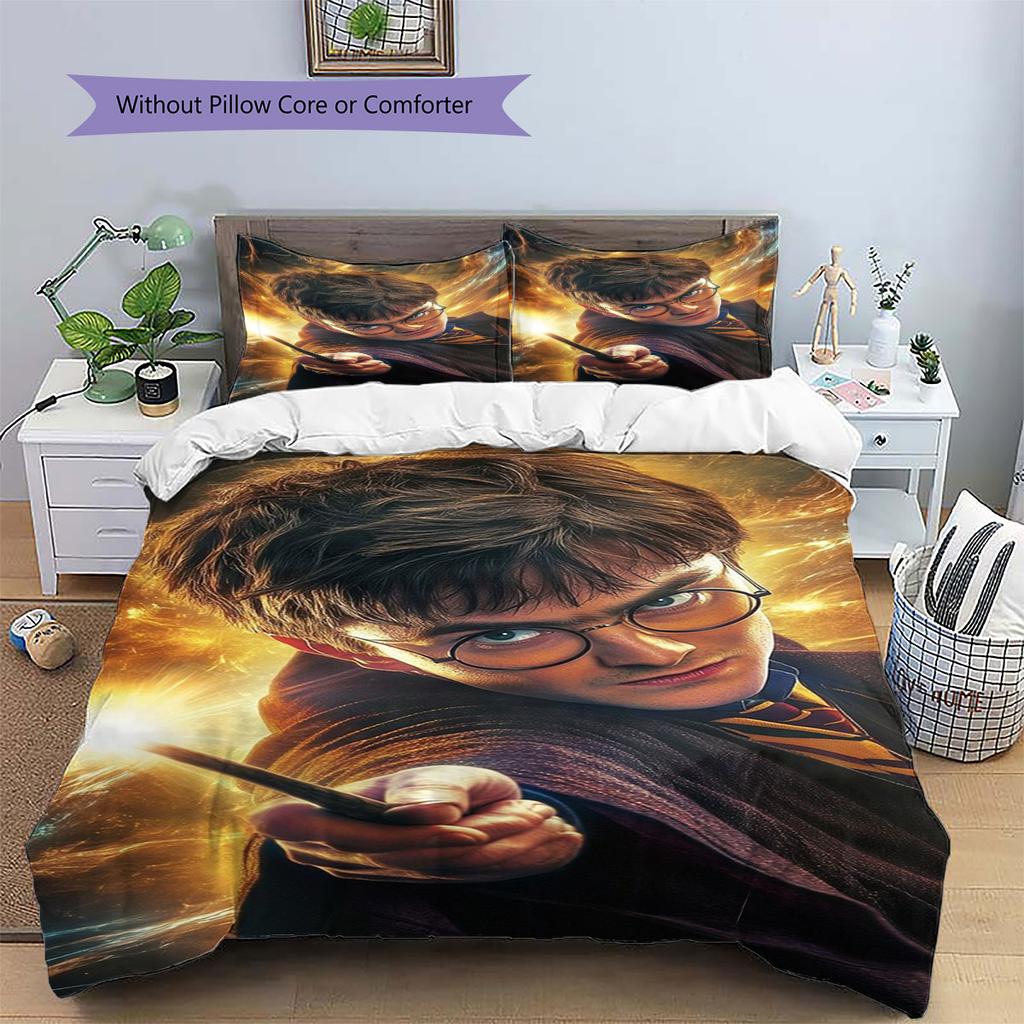 Harry Potter Comfortable and Warm Bedding Set—The Perfect Choice for Decorating Your Bedroom and Enhancing Home Life