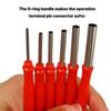 Car Terminal Removal Tool Kit Uto Cable Plug Remover 21pcs Red Terminal Removal Tool Electrical Connector Pin Puller Tool Kit