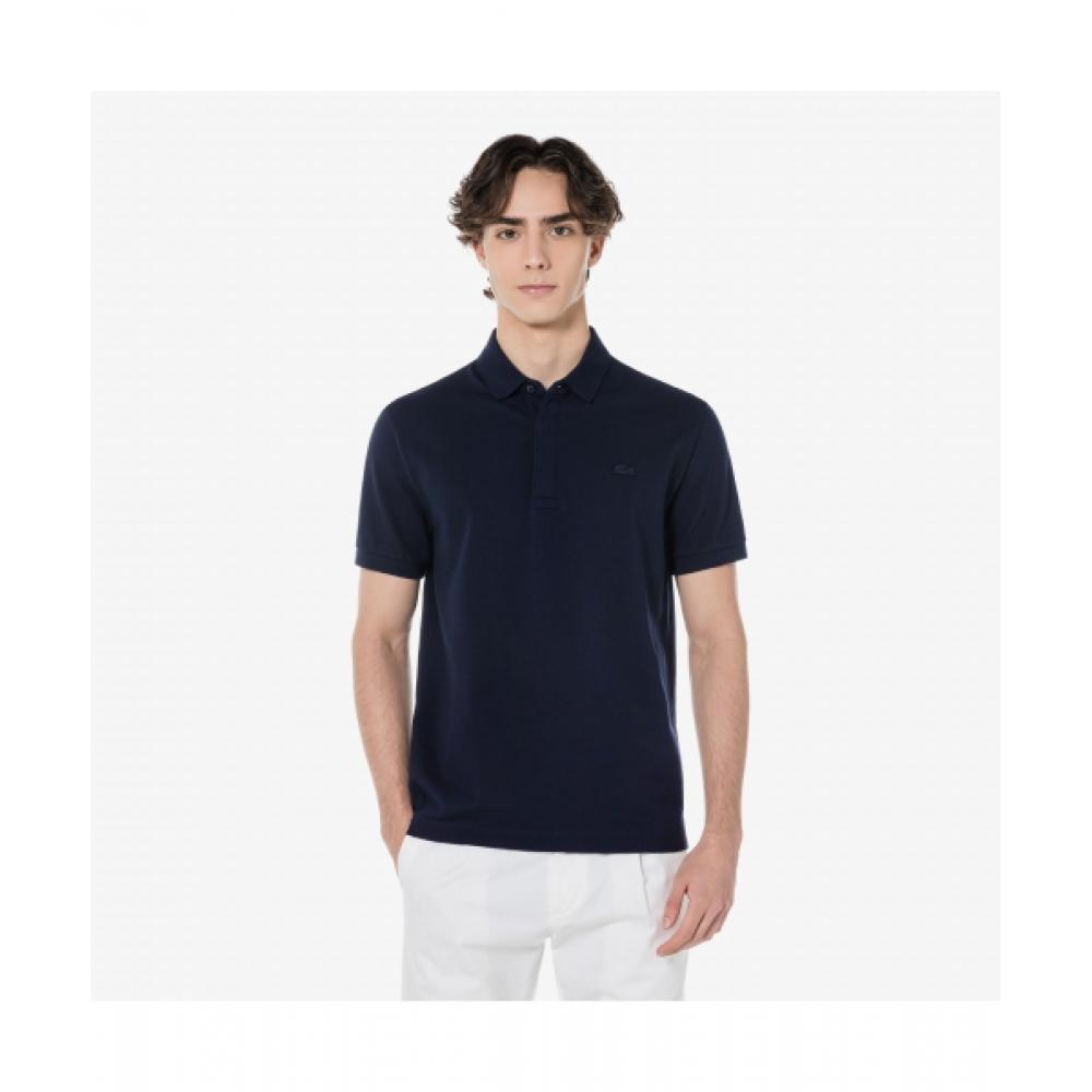 

LACOSTE Men s PARIS Paris Short Sleeve Polo [Dark Navy]