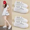 New Summer White Shoes for Female Students' Mesh Breathable Height-enhancing Casual Shoes
