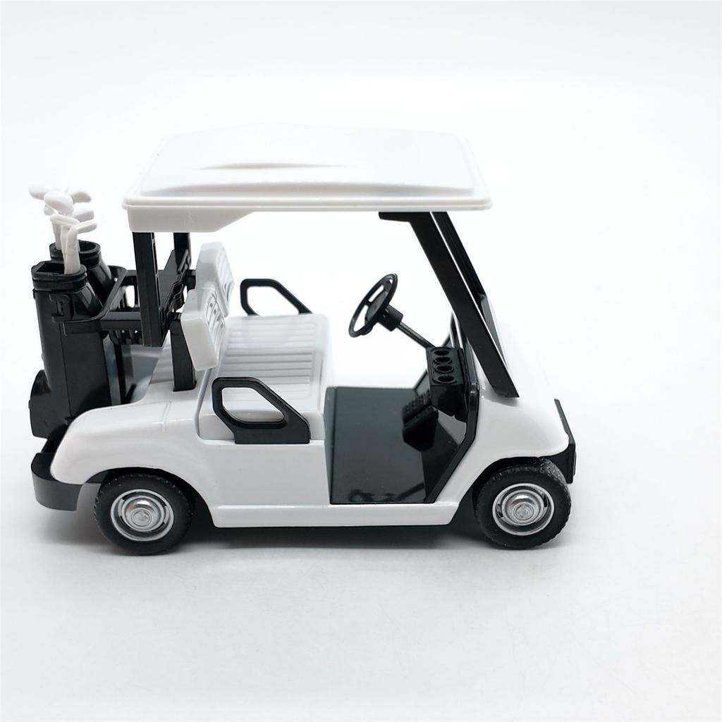 Realistic Alloy Golf Cart Model Miniature Pullback Vehicle Desktop Decoration Gift For Collectors And Golf Enthusiasts