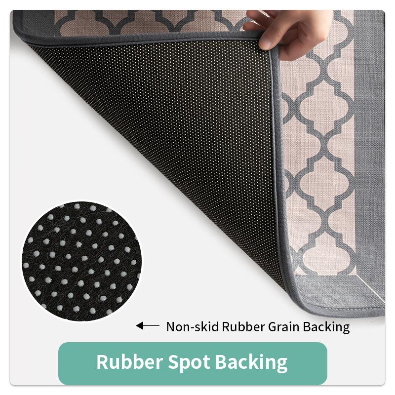 Kitchen Floor Mat, Water-Absorbing Oil-Absorbing Long Strip, Oil-Resistant And Dirt-Resistant Carpet, Non-Slip Mat, Waterproof Pad, Imitation Linen