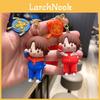 Adorable Cartoon Keychain Red Salute Silicone Keyring For Kids And Adults