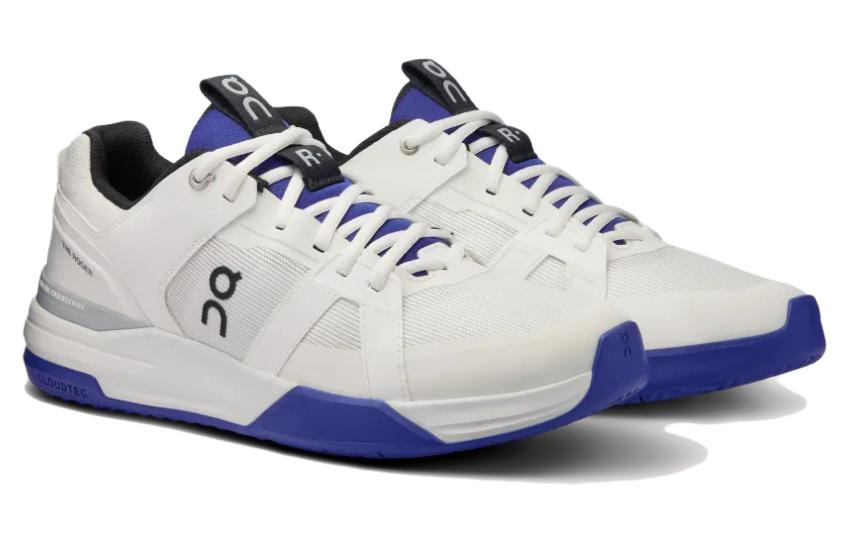 FEIDELEI x On THE ROGER Clubhouse Pro Atmungsaktive Low-Top Tennisschuhe Herren Weiß Blau 3MD30032244
