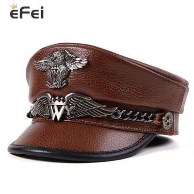 Cappello caldo vintage Uomo Donna Autunno Inverno Berretti militari piatti Capitano Berretti da marinaio regolabili Cappelli blu scuro Cappellino stile tedesco