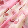 Wash Painting Style Soft Thin Scarf Korean Chiffon Shawl Wrap Tassel Viscose Shawl Scarf  Female