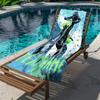 Asciugamano da Spiaggia Motocross Verde Personalizzato con Nome Bicicletta da Cross Asciugamani da Bagno in Microfibra Morbidi Asciugatura Rapida Accessori per Piscina Regalo