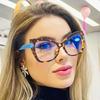 European And American Fashionable Cat Eye Reading Glasses Anti Blue Light Large Frame High-Definition Presbyopia Glasses