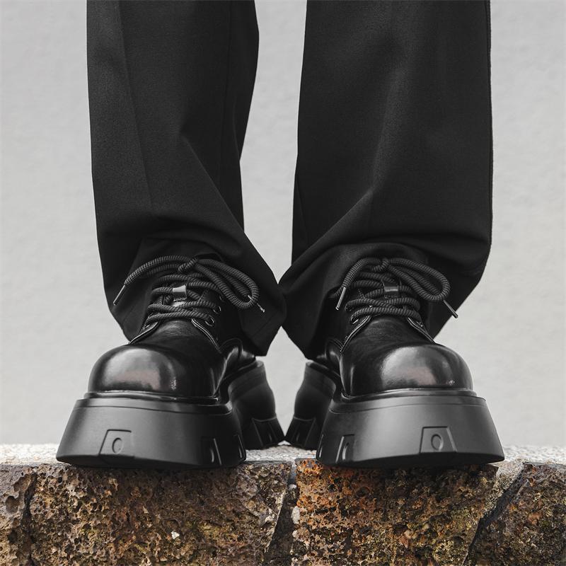 Fashion Luxury and Trendy Men's Thick Soled Shoes High Quality Casual Style Fashion Street Walking Daily Height Increasing Youth Shoes