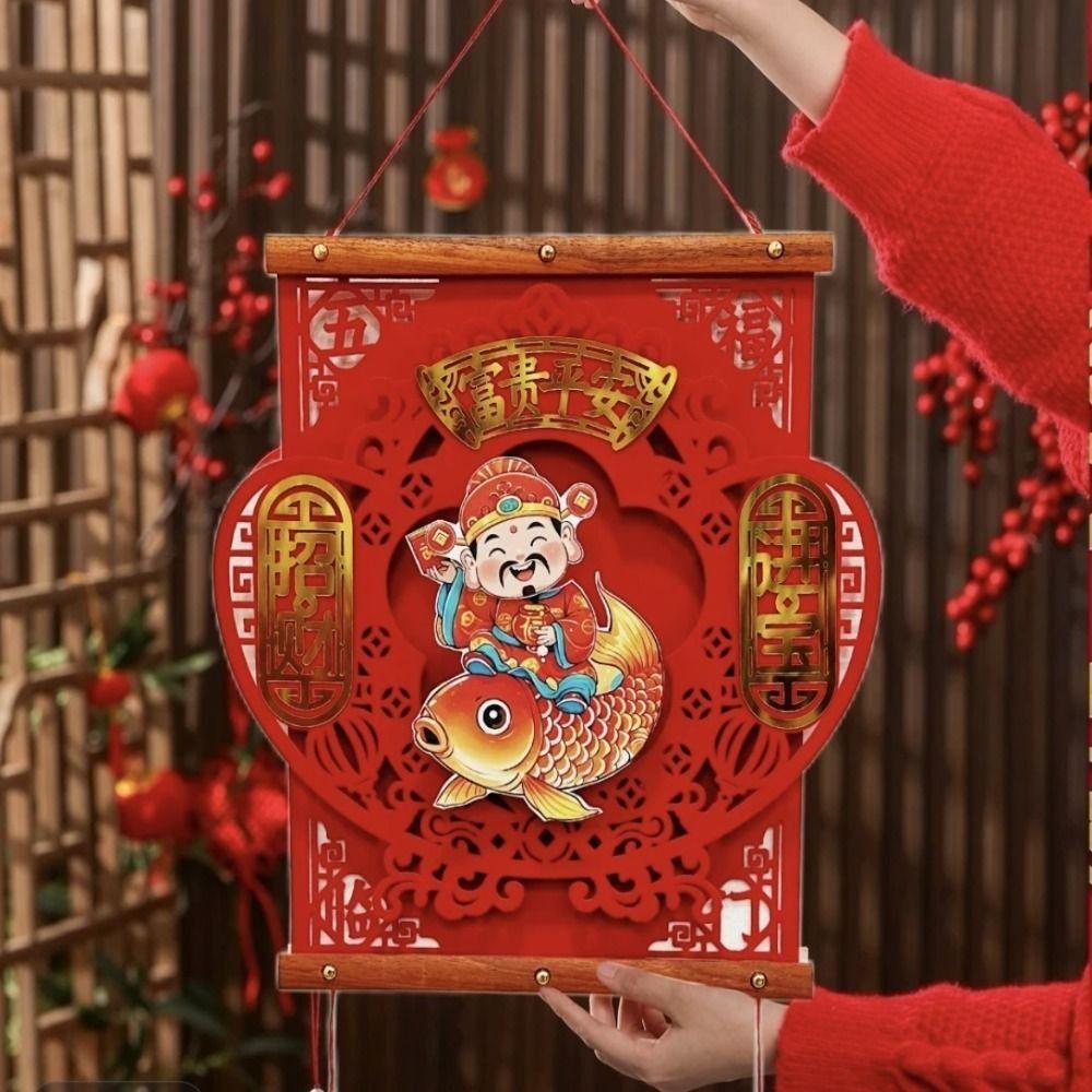 Reusable Spring Festival Pendant Traditional New Year Ornaments Hanging Ornaments  Home