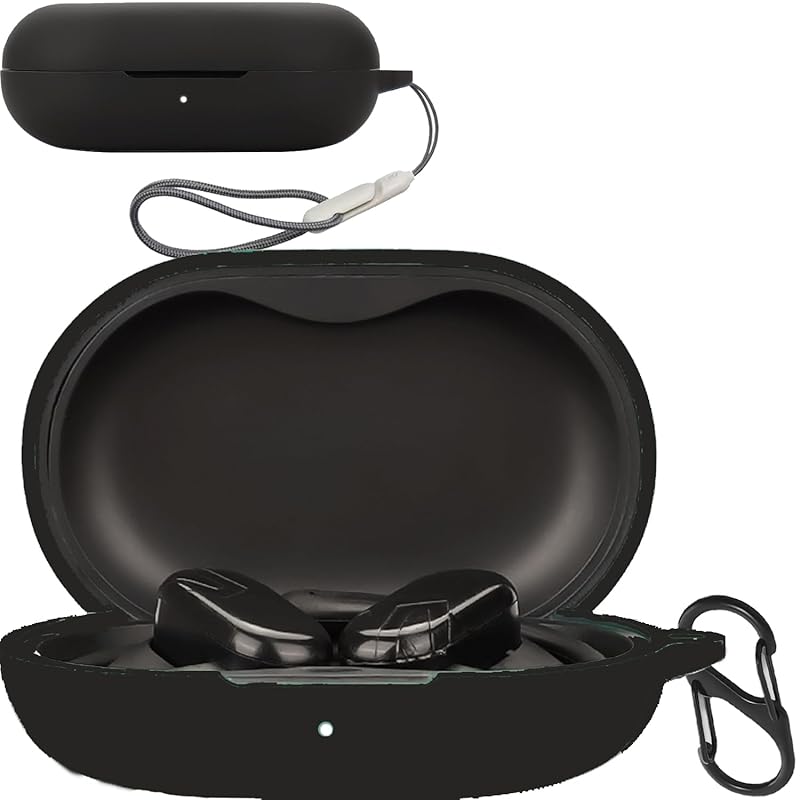 

For SOUNDPEATS Breezy case Cover [HNWEIWEI] for silicon storage case convenience With carabiner trip lightweight protective cover Scratch prevention