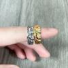 Venus Men's Bold Half-Face Expression Open Ring