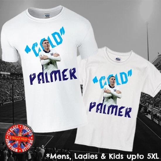 England Cole Cold Palmer T-shirt Football Fans Mens Ladies Kids S