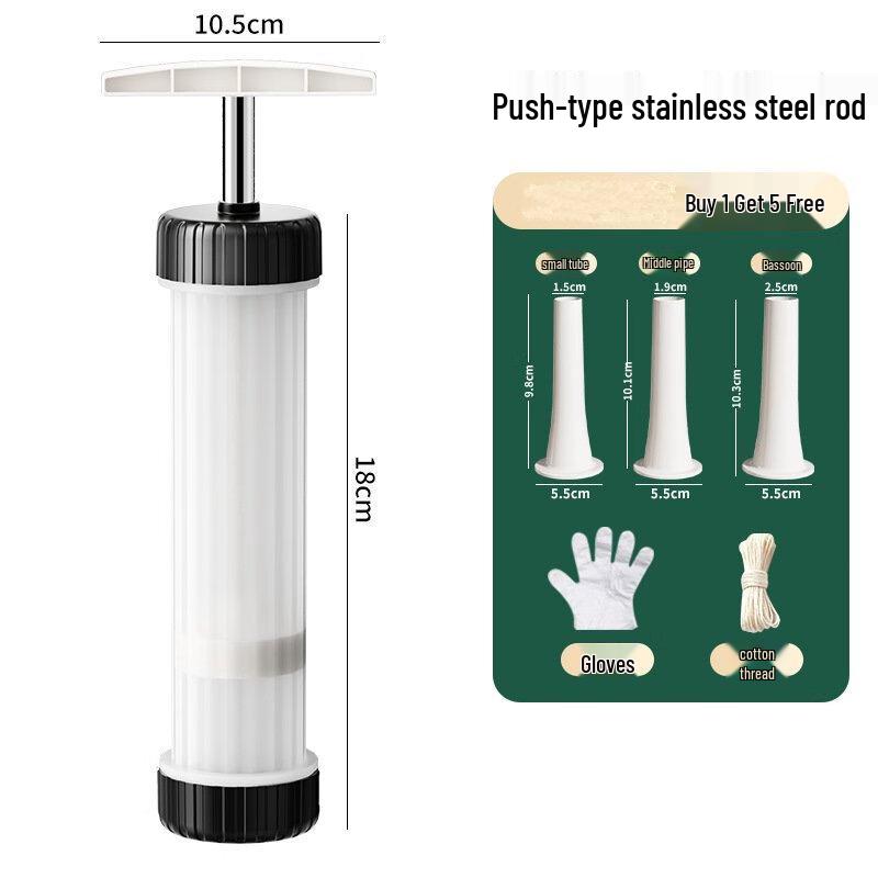 

ZISIZ Manual Stainless Steel Sausage Stuffer
