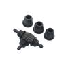 Garden Hose Connectors 1/4" Barb Tee With Lock Nut Micro Drip Irrigation System Misting Nozzle Garden Spray Cooling Sprinkler