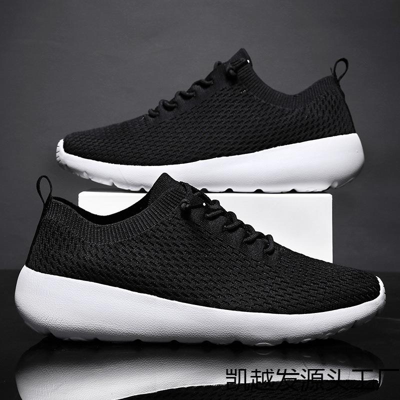 Les nouvelles chaussures de course d'été respirantes pour hommes, chaussures de sport décontractées pour couples, chaussures chaussettes, grande taille, maille