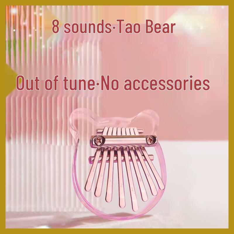 Crystal Transparent 17-Key Kalimba: Easy-to-Learn Portable Thumb Piano for Beginners