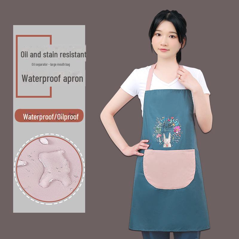 Waterproof & Oil-Proof Logo Apron for Men and Women - Ideal for Cooking At Home