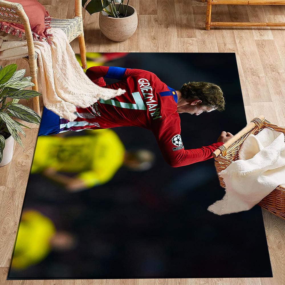 Atletico Madrid's Player Action Carpet Perfect for Decorate room Outdoor Hallway Bedrooms Anti-slip Rug Decorate Offices Best for Christmas
